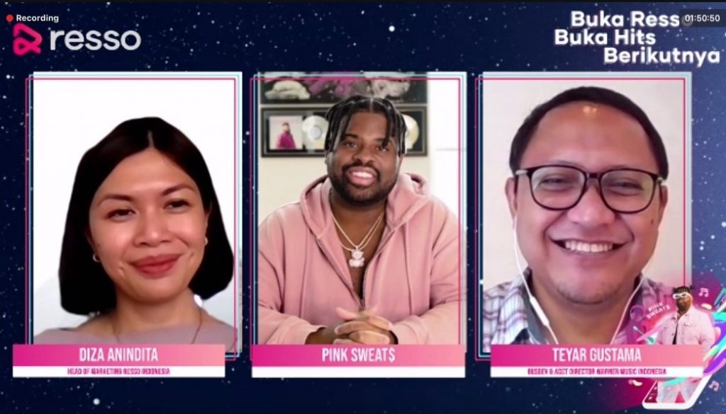 Resso Gandeng Pink Sweat$ Kampanyekan ‘Buka Resso Buka Hits Berikutnya’