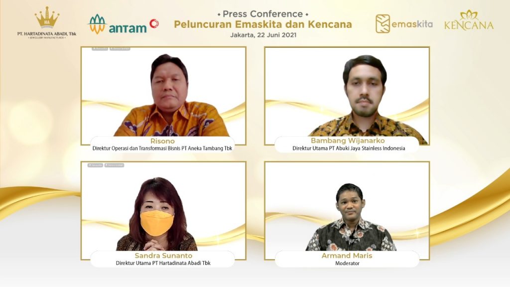 ANTAM bersama Hartadinata Abadi Hadirkan EmasKITA dan Kencana