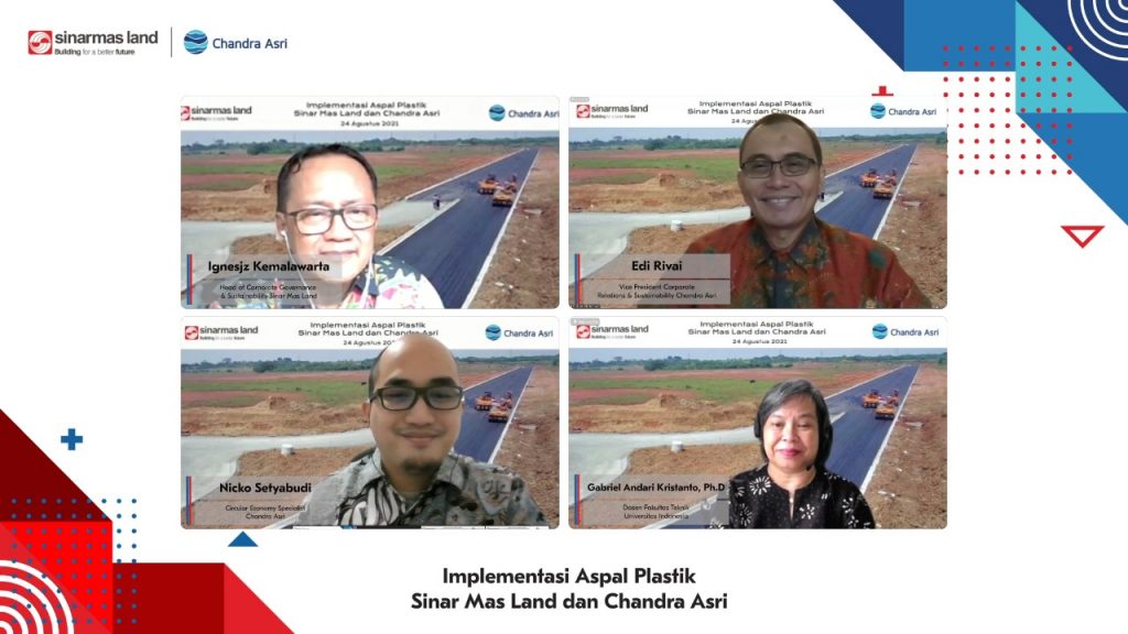 Tingkatkan Ketahanan Jalan Hingga 40%, Sinar Mas Land dan Chandra Asri Manfaatkan Sampah Plastik Menjadi Aspal
