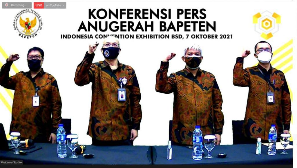 BAPETEN Kembali Menggelar Penghargaan Anugerah BAPETEN 2021