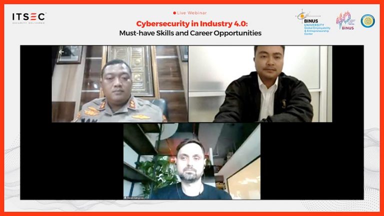 Photo Webinar ITSEC Asia Binus University
