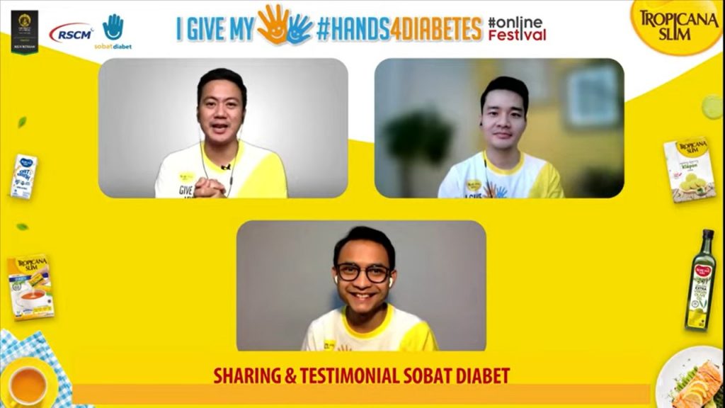 Dukung Diabetesi di Masa Pandemi, Tropicana Slim Gelar #Hands4Diabetes2021 Online Festival