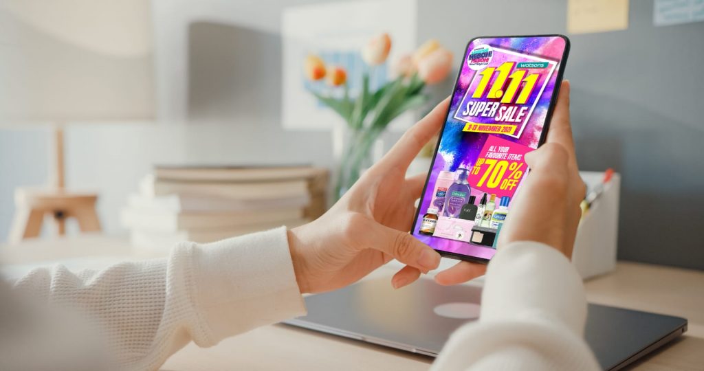 Watsons Berbagai Kejutan Promo  Di 11.11 Super Sale