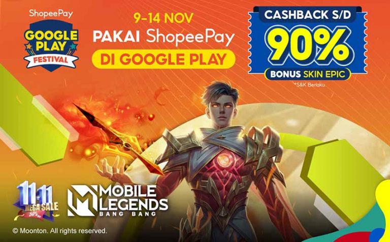 GooglePlay ShopeePay Promo Mobile Legend Bank Bank