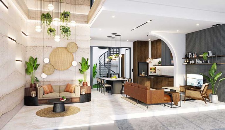 01 Foyer living Dining are A