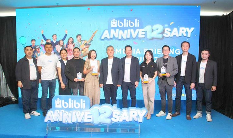 Blibli Bersama Perwakilan Mitra Brand (Samsung, Danone, TCL, dan Unilever) dalam Perayaan Blibli Annive12sary.